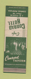 Matchbook Cover - Conrad Hotel MT low phone # Tavern