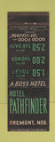 Matchbook Cover - Hotel Pathfinder Fremont NE