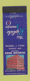 Matchbook Cover - Hotel Penn Atlantic Atlantic City NJ