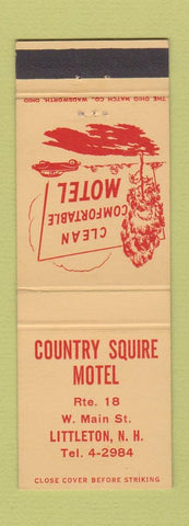 Matchbook Cover - Country Squire Motel Littleton NH