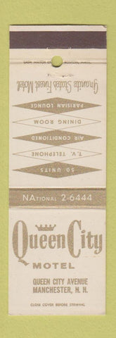 Matchbook Cover - Queen City Motel Manchester NH