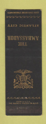 Matchbook Cover - The Ambassador Hotel Atlantic City NJ WEAR
