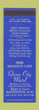 Matchbook Cover - Queen City Motel Manchester NH