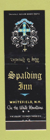 Matchbook Cover - Spalding Inn Whitefield NH