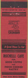 Matchbook Cover - Rochelle Cafe NO TOWN