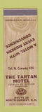 Matchbook Cover - Tartan Motel North Conway NH low phone #