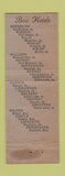 Matchbook Cover - Hotel Carter Omaha NE WORN