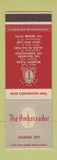 Matchbook Cover - The Ambassador Hotel Atlantic City NJ
