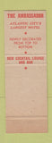 Matchbook Cover - The Ambassador Hotel Atlantic City NJ