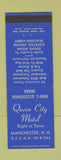 Matchbook Cover - Queen City Motel Manchester NH