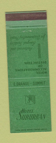 Matchbook Cover - Hotel Suburban Summit NJ East Orange NJ