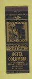 Matchbook Cover - Hotel Columbia Asbury Park NJ