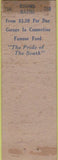 Matchbook Cover - Roosevelt Hotel New Orleans LA POOR