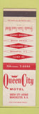 Matchbook Cover - Queen City Motel Manchester NH