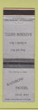 Matchbook Cover - Rainbow Hotel Shelby MT