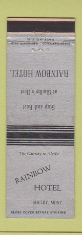 Matchbook Cover - Rainbow Hotel Shelby MT