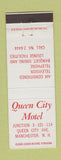 Matchbook Cover - Queen CIty Motel Manchester NH