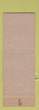 Matchbook Cover - West O Motel Lincoln NE RED