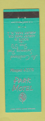 Matchbook Cover - Park Motel Asbury Park NJ