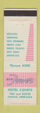 Matchbook Cover - New Tower Hotel Courts Omaha NE