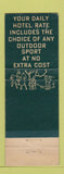 Matchbook Cover - Hotel Berkeley Carteret Asbury Park NJ