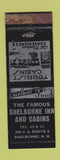 Matchbook Cover - Shelburne Inn Cabins NH low phone # WORN