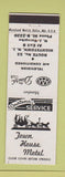 Matchbook Cover - Town House Motel Hightstown NJ
