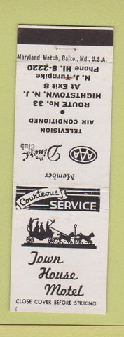 Matchbook Cover - Town House Motel Hightstown NJ