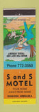 Matchbook Cover - S & S Motel Oshkosh NE hillbilly
