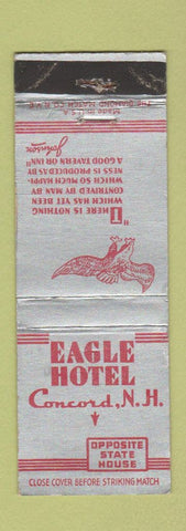 Matchbook Cover - Eagle Hotel Concord NH WEAR