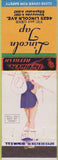 Matchbook Cover - Lincoln Tap NO TOWN pinup