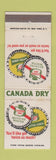 Matchbook Cover - Canada Dry Quinine Water Bitter Lemon