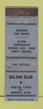 Matchbook Cover - Delano Club Murray UT WEAR