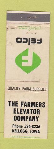 Matchbook Cover - Felco Farmers Elevator Kellogg IA WEAR