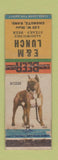 Matchbook Cover - E&M Lunch Chanute KS Box Dog WEAR