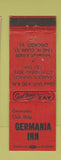 Matchbook Cover - Germania Inn Chicago IL Lowenbrau Beer WEAR