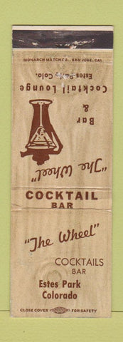 Matchbook Cover - The Wheel Estes Park Colorado Bar WEAR