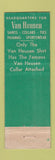 Matchbook Cover - Van Heusen Men's Clothes Delmar Clem Lebanon OR