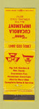 Matchbook Cover - Gene Cucarola Massey Ferguson Tractors Sterling Colorado WORN