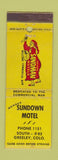 Matchbook Cover - Sundown Motel Greeley Colorado low phone #
