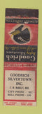 Matchbook Cover - Goodrich Tires ART QUALITY low phone # WORN
