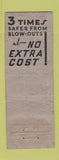 Matchbook Cover - Goodrich Tires ART QUALITY low phone # WORN