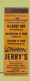 Matchbook Cover - Jerry's Kansas City MO rstaurant