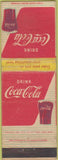 Matchbook Cover - Coca Cola soda CREASE