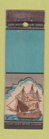 Matchbook Cover - Lion Match Ship