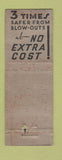 Matchbook Cover - Goodrich Tires ART QUALITY low phone # WEAR