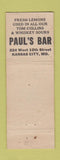 Matchbook Cover - Paul's Bar Kansas City MO WEAR