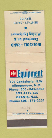 Matchbook Cover - Ingersoll Rand Tractors Grants NM Albuquerque