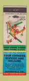 Matchbook Cover - Four Corners Service Welding Bakersfield CA WEAR