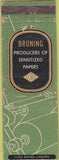 Matchbook Cover - Bruning Sensitized Paper WORN